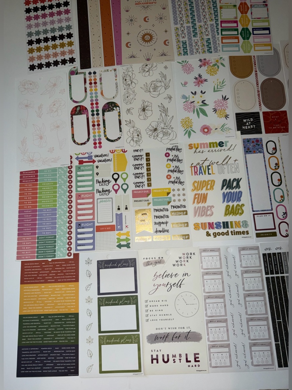 Lot of The Happy Planner stickers